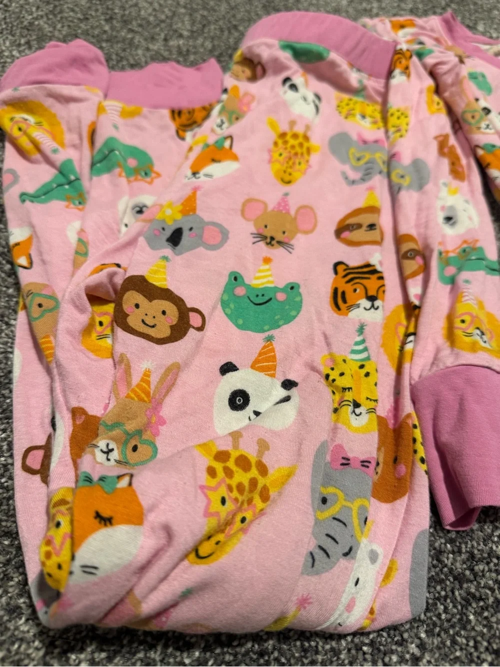 Little Sleepies Party Animals Print Pajama Set